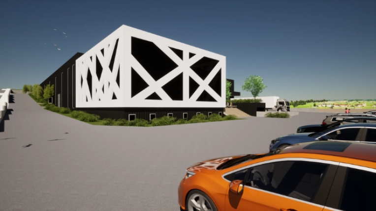 Commercial Buildings, Offices, Futuristic, modern