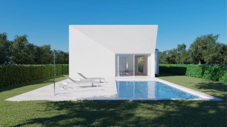 Landscape Design, Patios & Terraces, Single-Family Homes, Passive House / Eco-friendly, Farmhouse, Exterior, Swimming Pools, New Build, Contemporary, modern